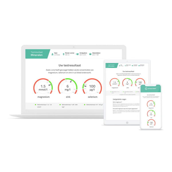 Mineralen Tekort Test